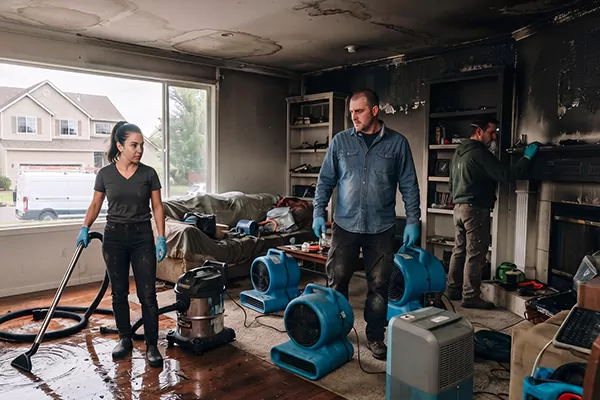 Smoke and Water Damage Restoration Sandy