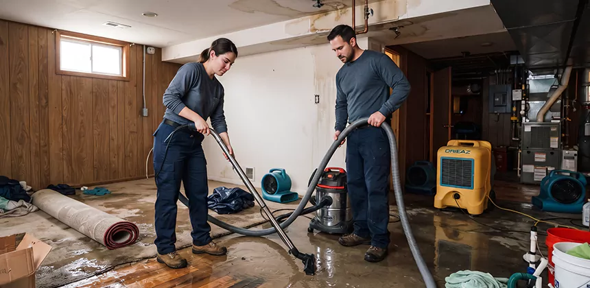 Frozen Pipe Burst Cleanup in Sandy