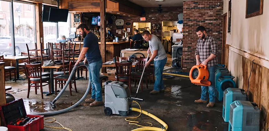 Emergency Commercial Water Damage Restoration in Sandy